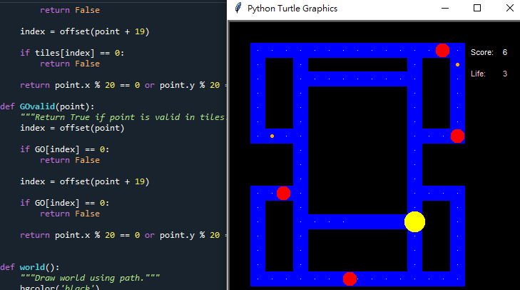 Pac Man On Python Yuchieh
